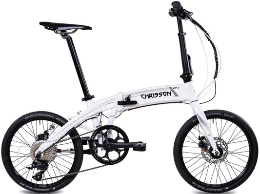 Chrisson Intube Schijfrem Vouwfiets Achterwielmotor Wit