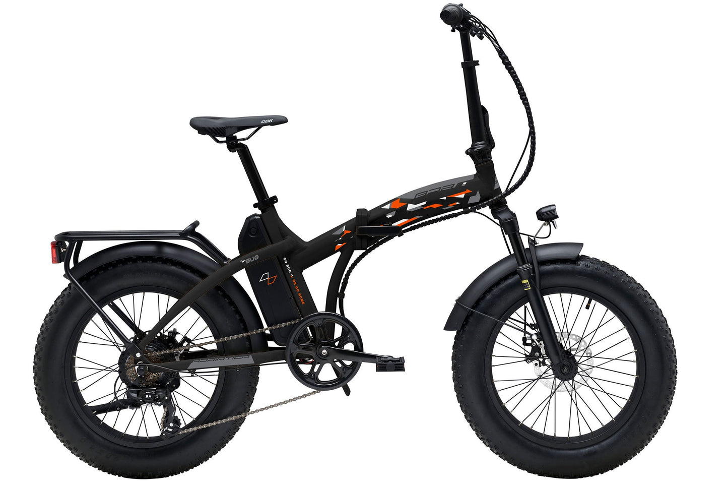 Adriatica Bug Vouwbare Fatbike 250W Brushless Achterwielmotor Rood