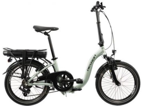 Devron E-Folding Achterwielmotor Vouwfiets Lage instap Groen